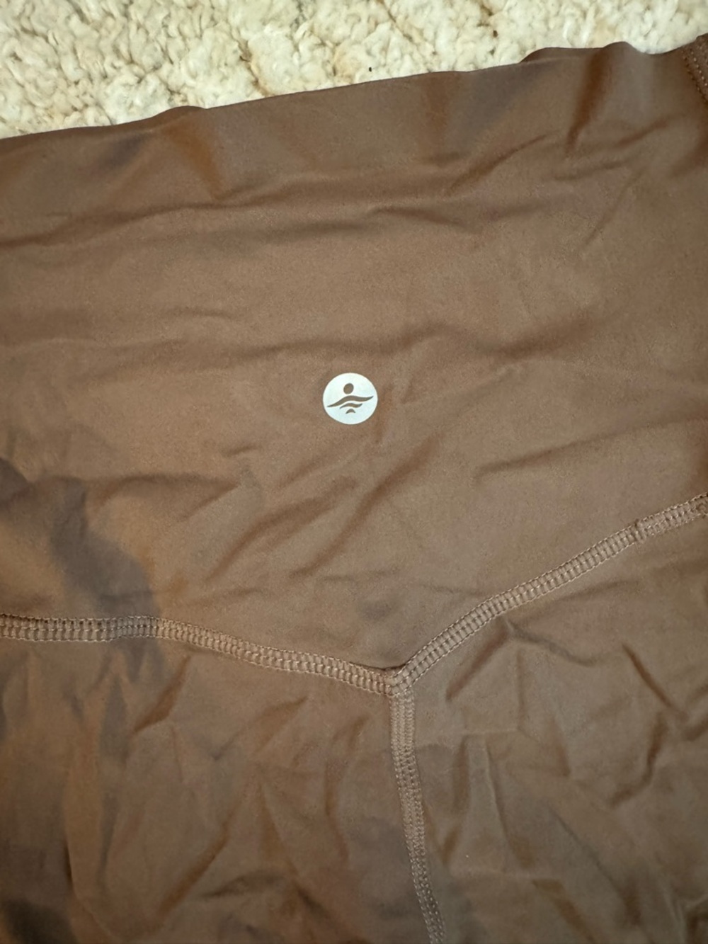 Halara brown 7/8 leggings with side pockets NWOT size M - Picture 2 of 6